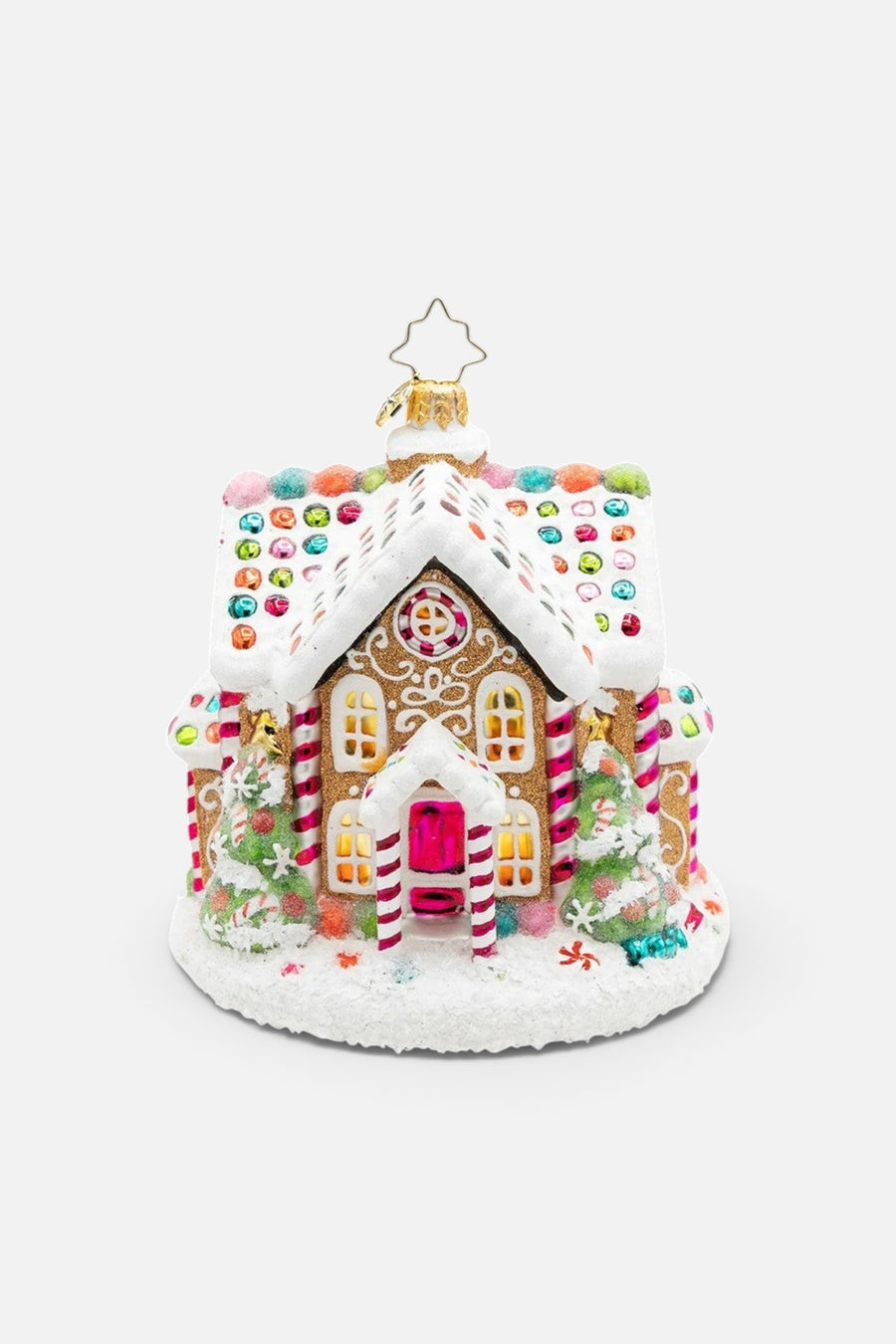Christopher Radko Sweet Treat House Ornament – back view