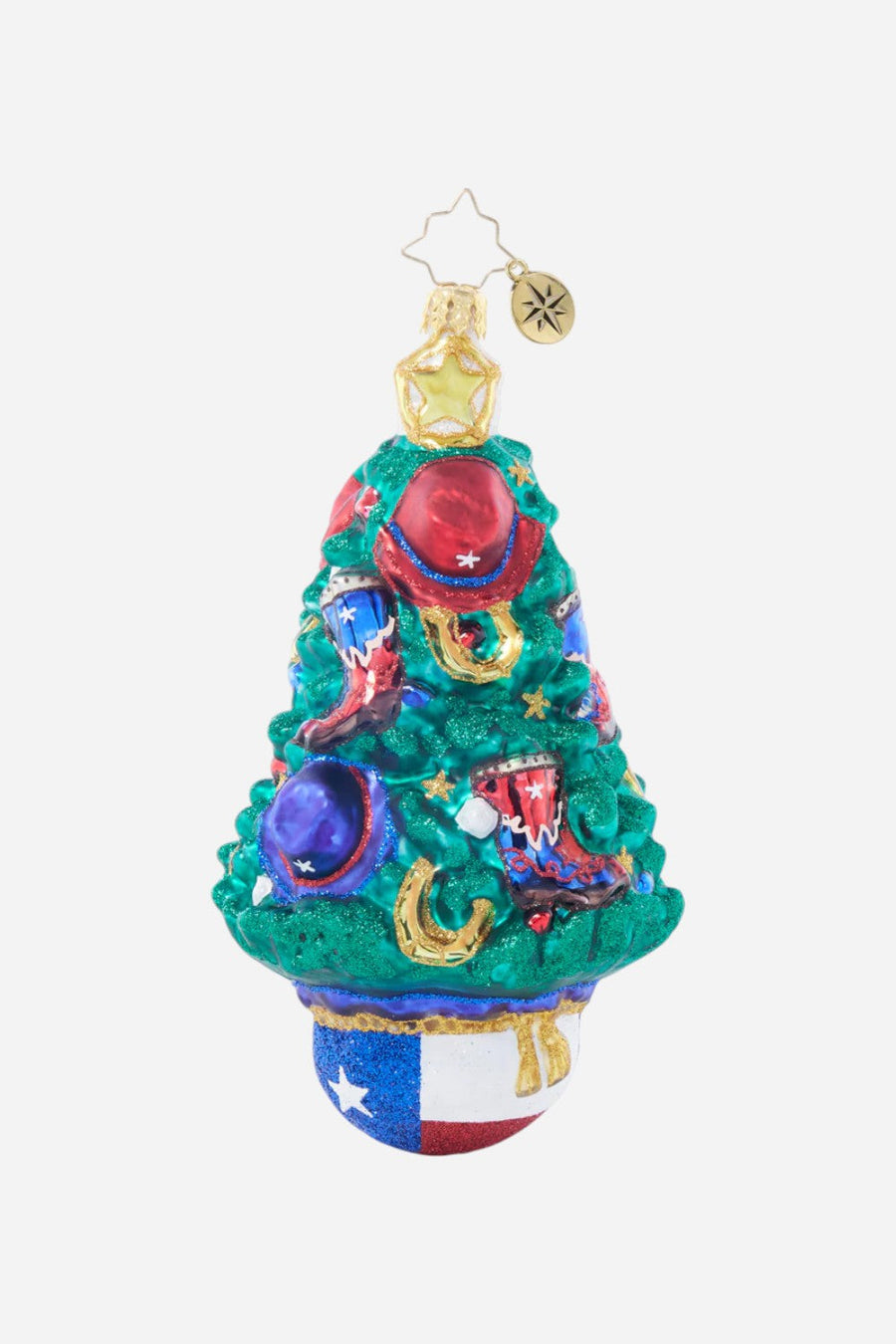 Christopher Radko Texas Tannenbaum Ornament – front view