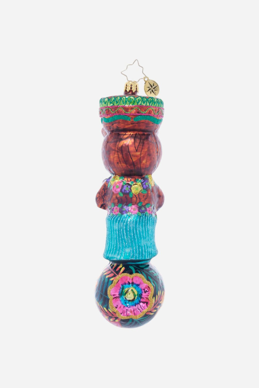 Christopher Radko Tiki Time Serenade Ornament – back view