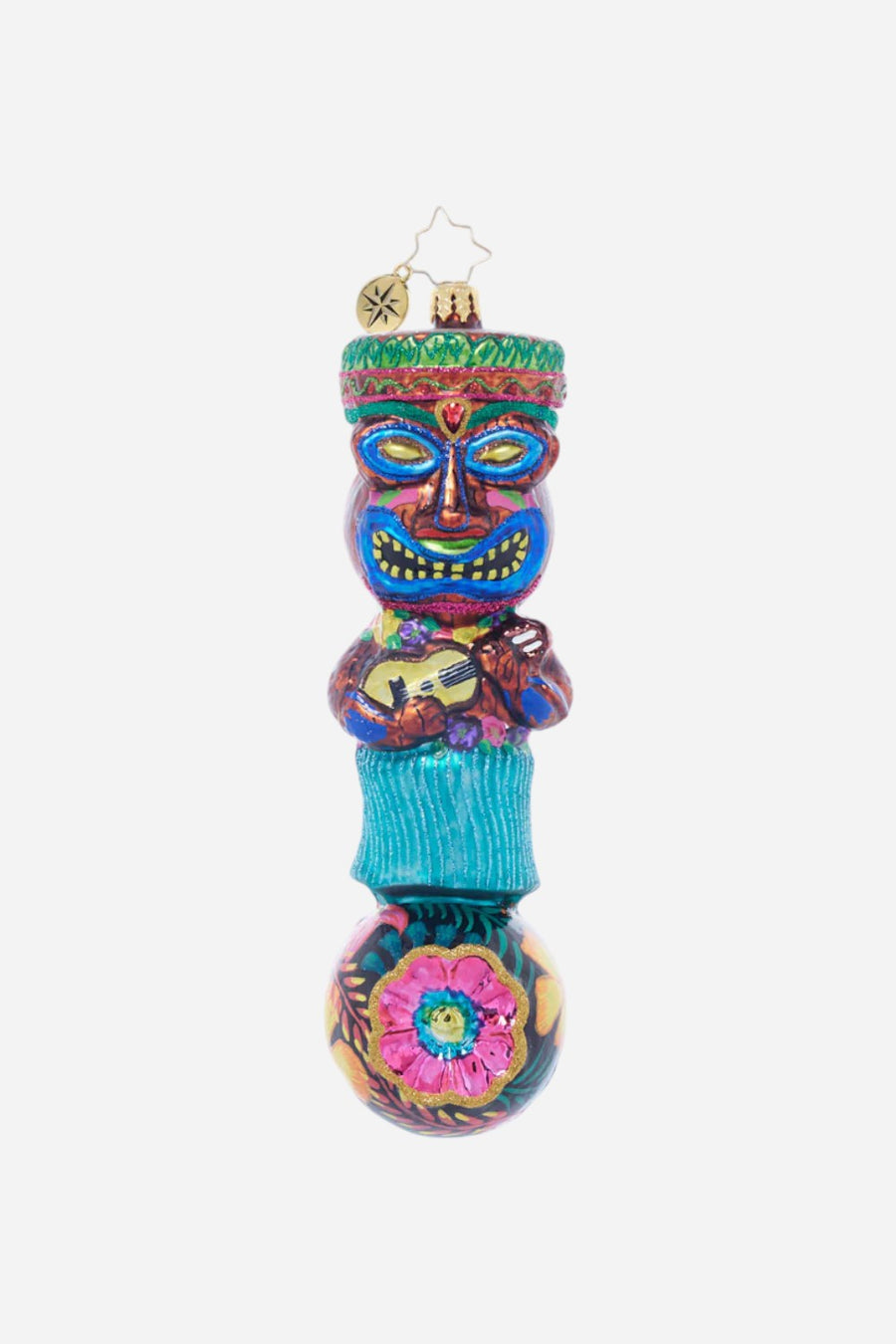 Christopher Radko Tiki Time Serenade Ornament – front view
