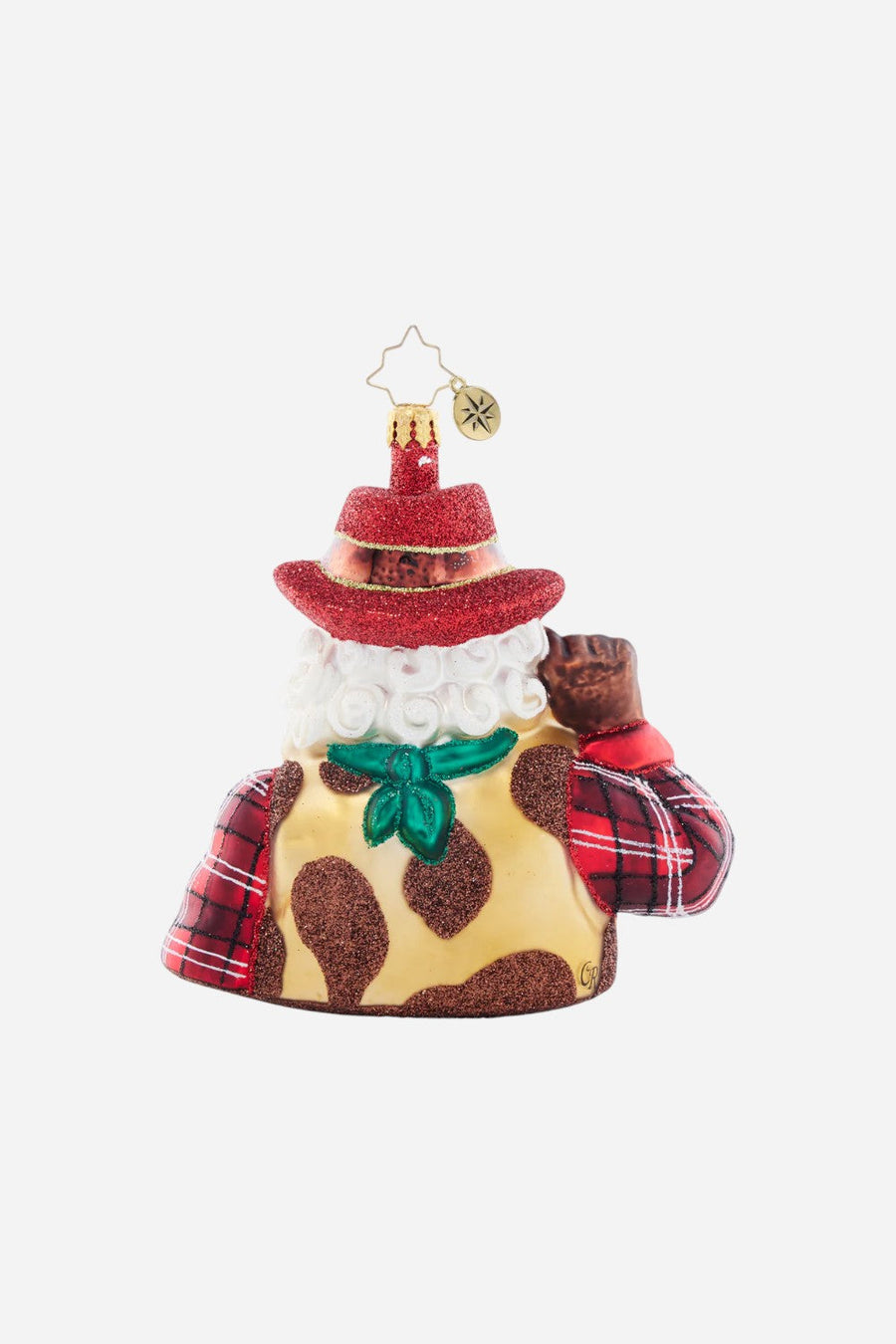 Christopher Radko Western Holiday Salute Ornament – back view