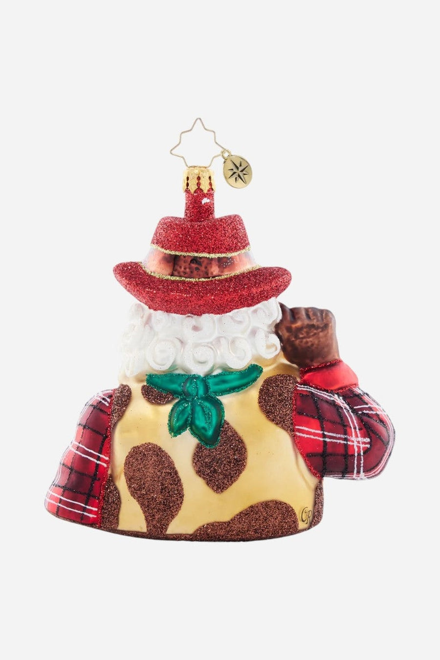 Christopher Radko Western Holiday Salute Ornament – front view
