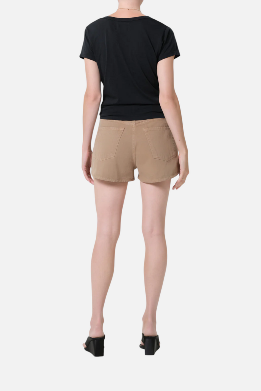 Citizens of Humanity Abita Short in Golden Tan – side view