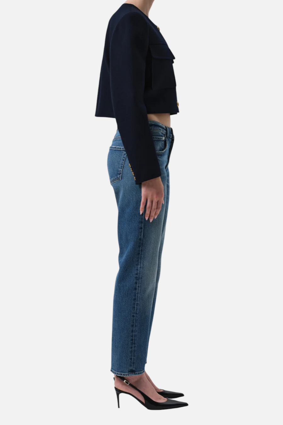 Citizens of Humanity Anissa Low Rise Straight Jean in Alma – back view