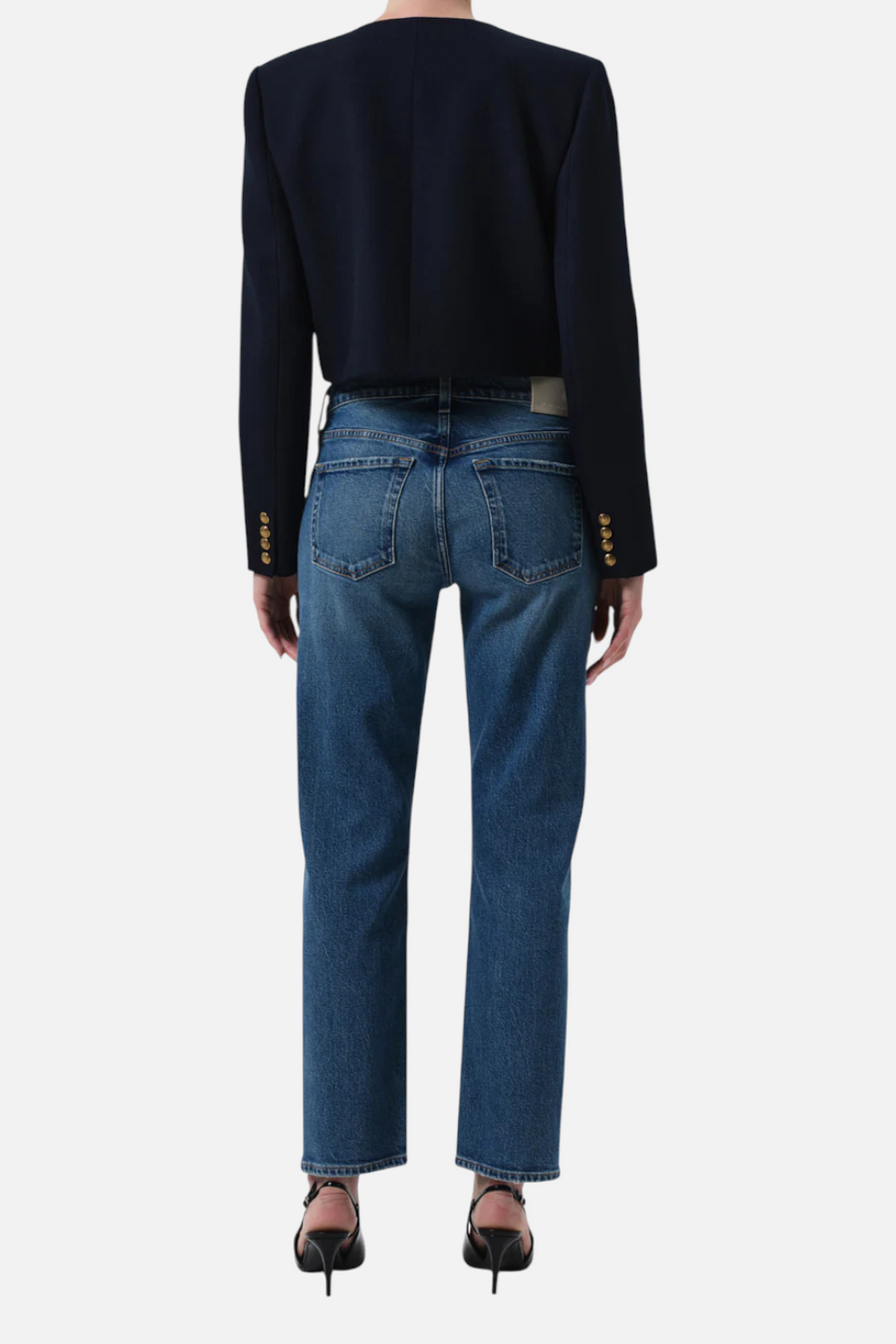 Citizens of Humanity Anissa Low Rise Straight Jean in Alma – side view