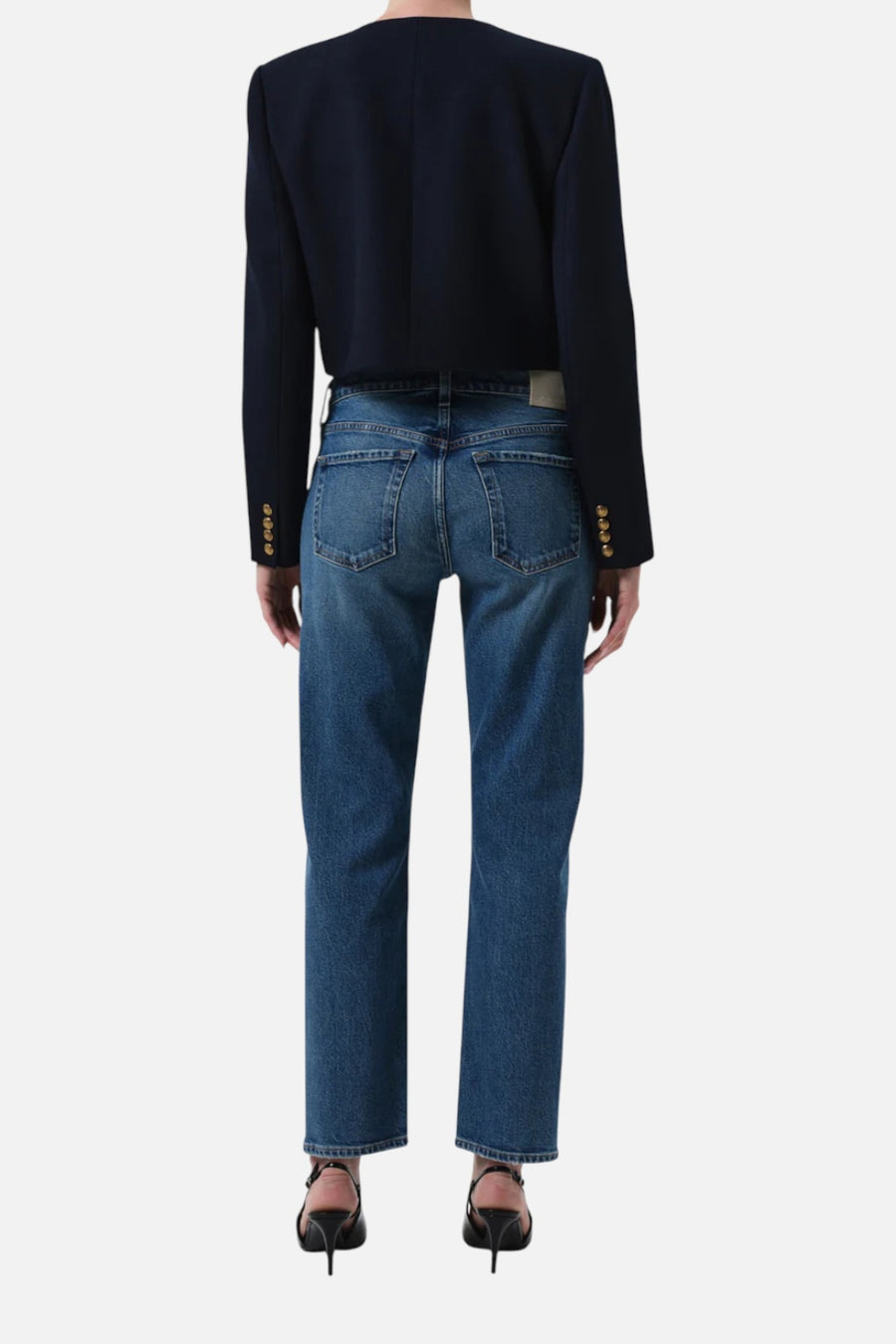 Citizens of Humanity Anissa Low Rise Straight Jean in Alma – side view