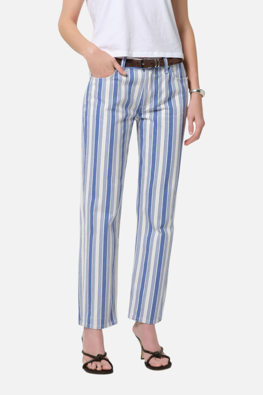 Citizens of Humanity Anissa Straight Leg Jeans In Mar Stripe – alternate