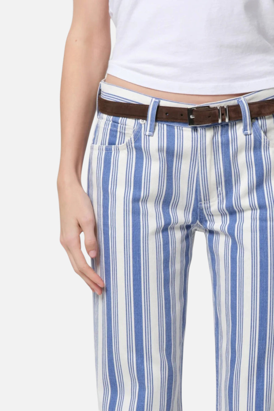 Citizens of Humanity Anissa Straight Leg Jeans In Mar Stripe – detail