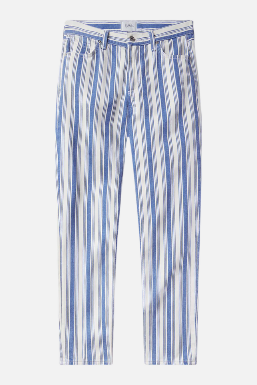 Citizens of Humanity Anissa Straight Leg Jeans In Mar Stripe – flat lay