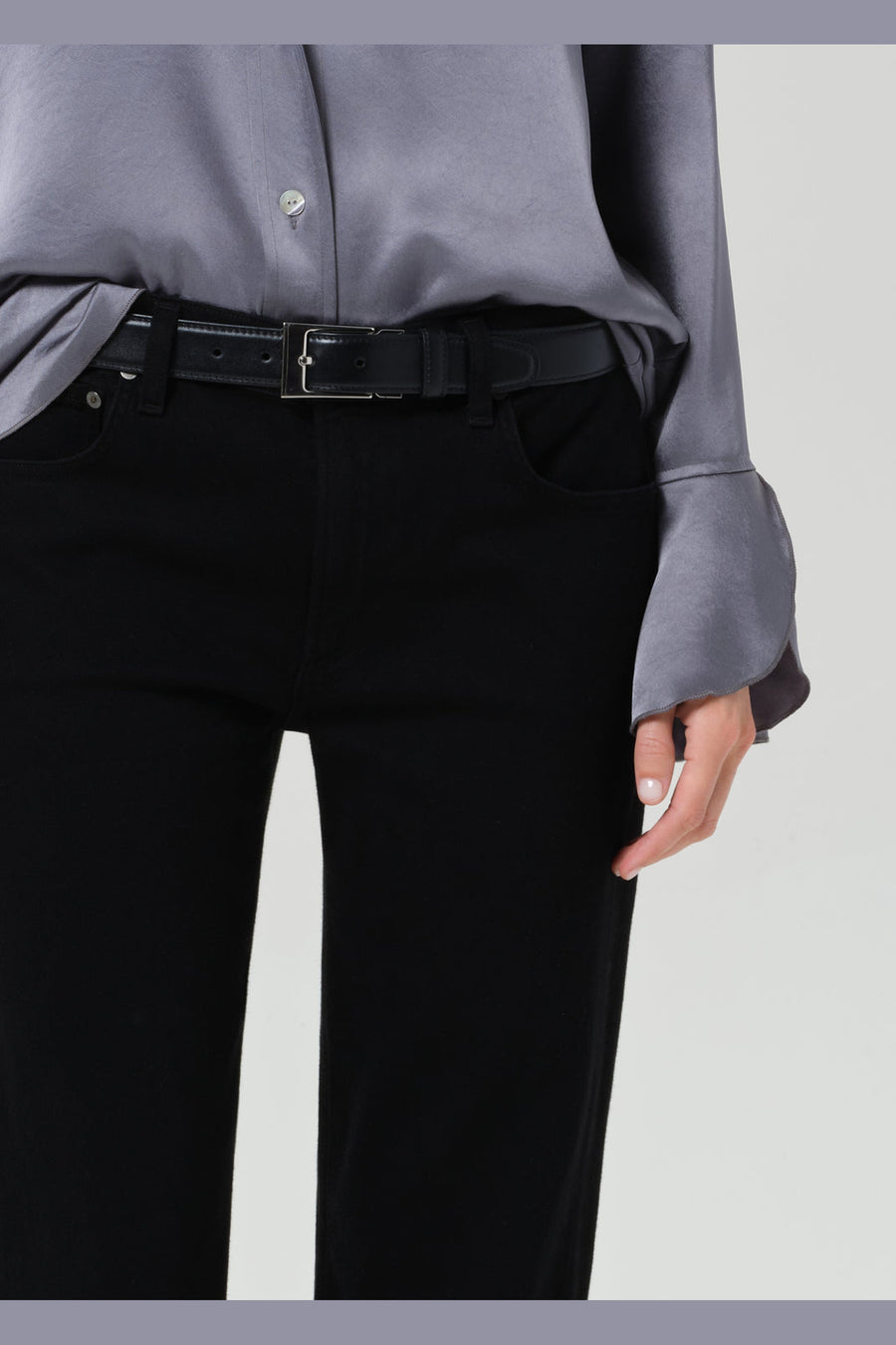 Citizens of Humanity Anissa Straight Leg in Starless – detail