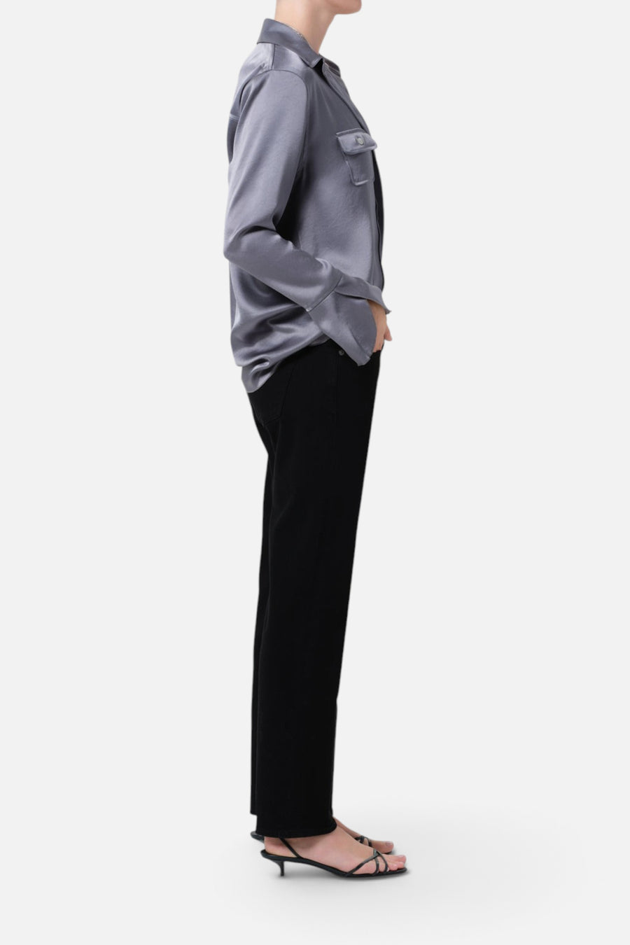 Citizens of Humanity Anissa Straight Leg in Starless – side view