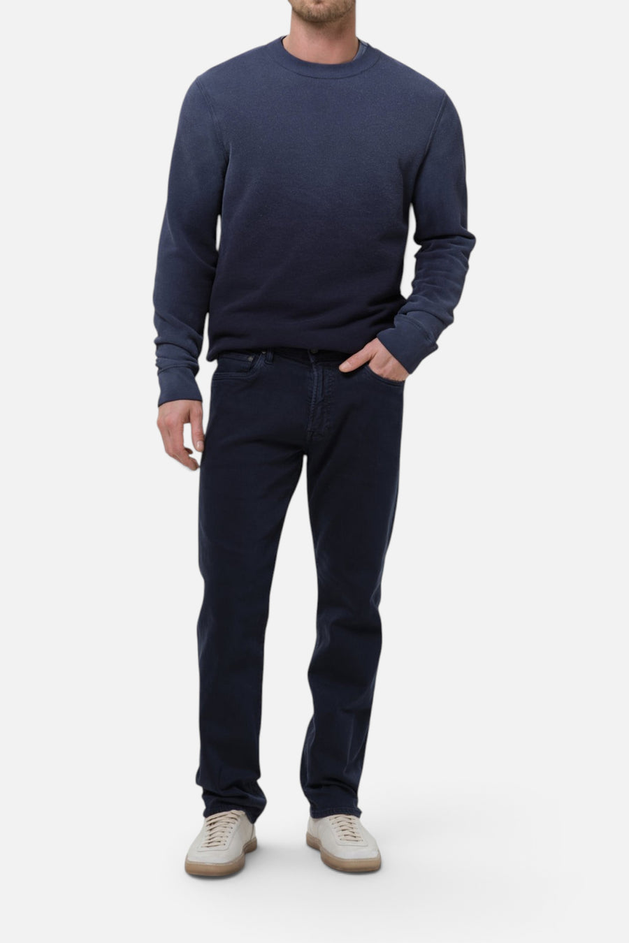 Citizens of Humanity Elijah Straight Perform Jean in Navy – front view