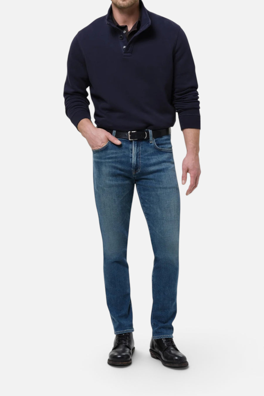 Citizens of Humanity Gage Slim Straight Cashmere Denim in Cyrus – back view