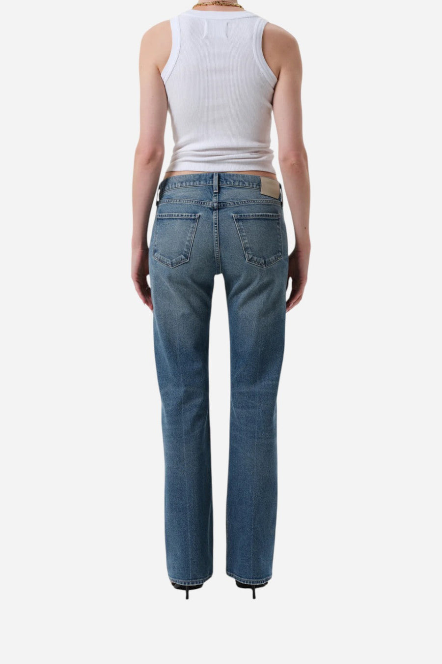 Citizens of Humanity Genova Low Rise Bootcut in Clairo – back view