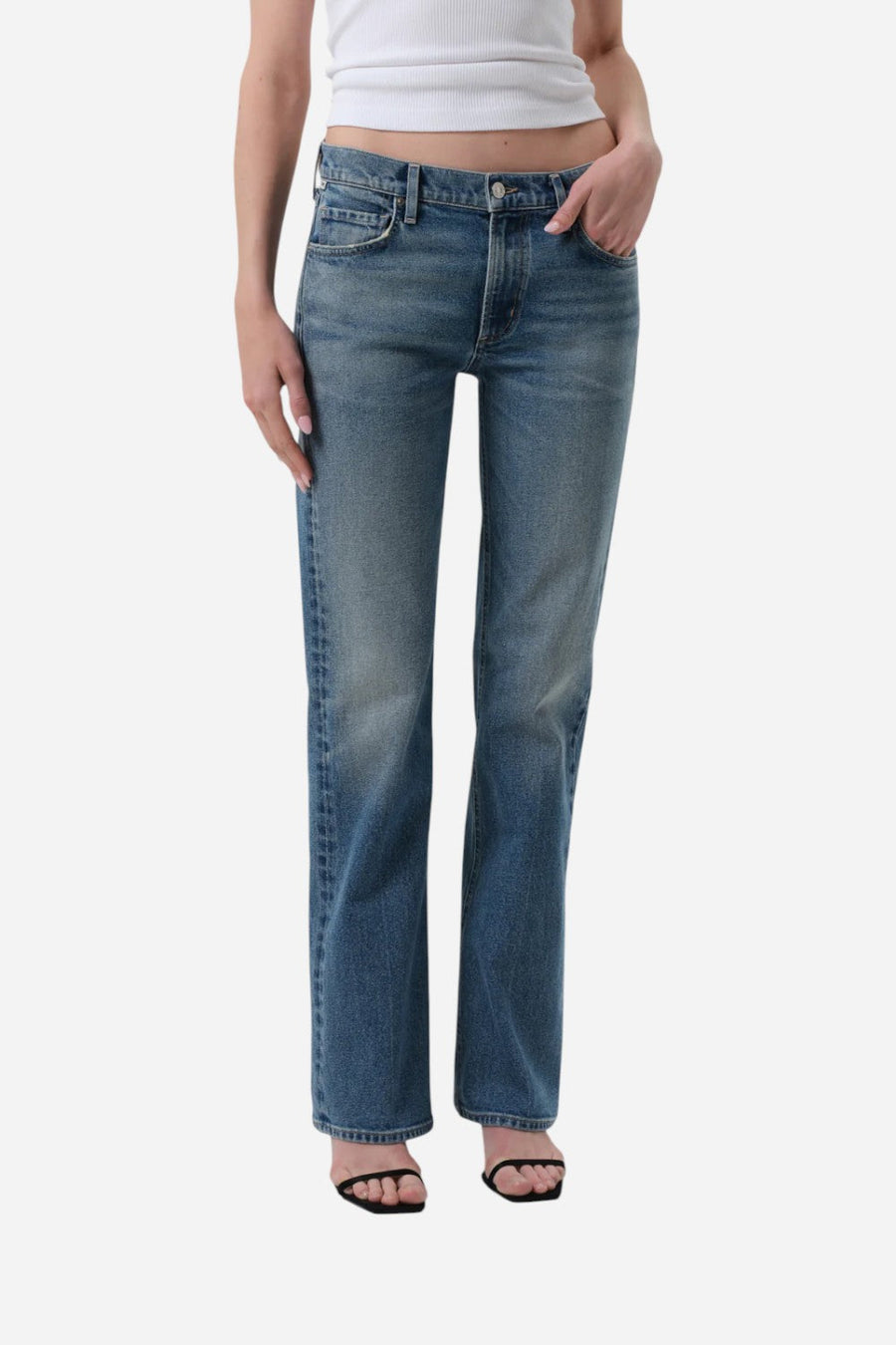 Citizens of Humanity Genova Low Rise Bootcut in Clairo – detail