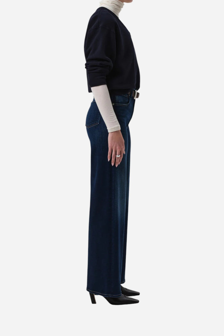 Citizens of Humanity Lyra Long Wide Leg in Masha – detail