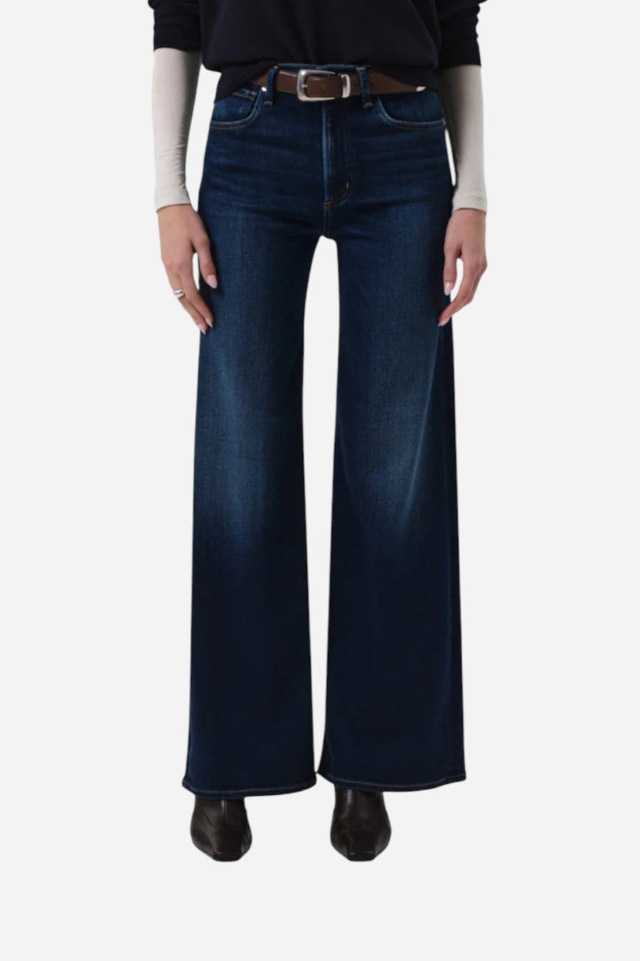 Citizens of Humanity Lyra Long Wide Leg in Masha – front view