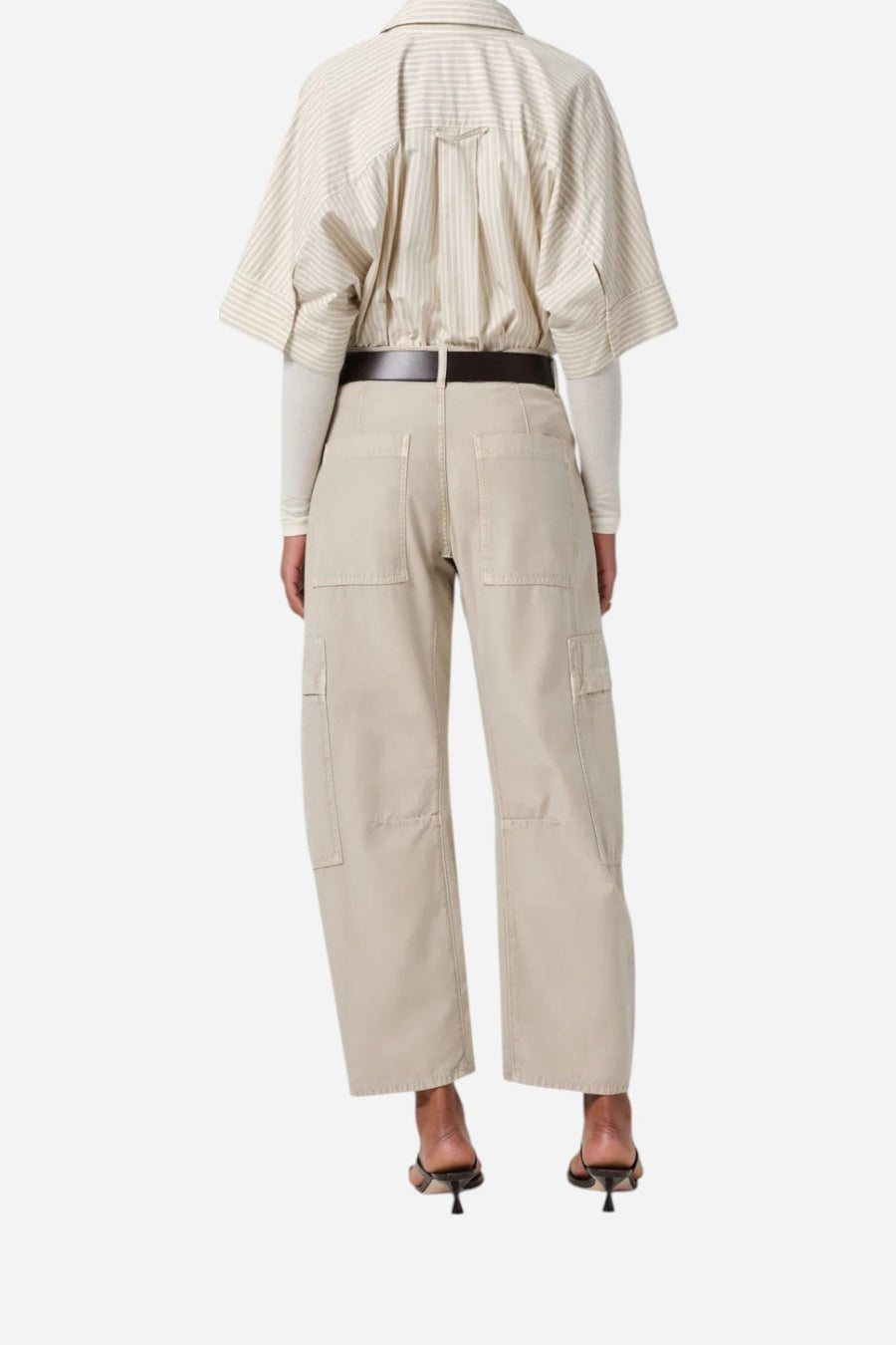 Citizens of Humanity Marcelle Low Slung Easy Cargo in Burnished Quartz – back view