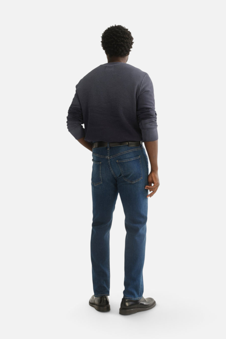 Citizens of Humanity Men's Elijah Straight Cashmere Denim in Condor – back view