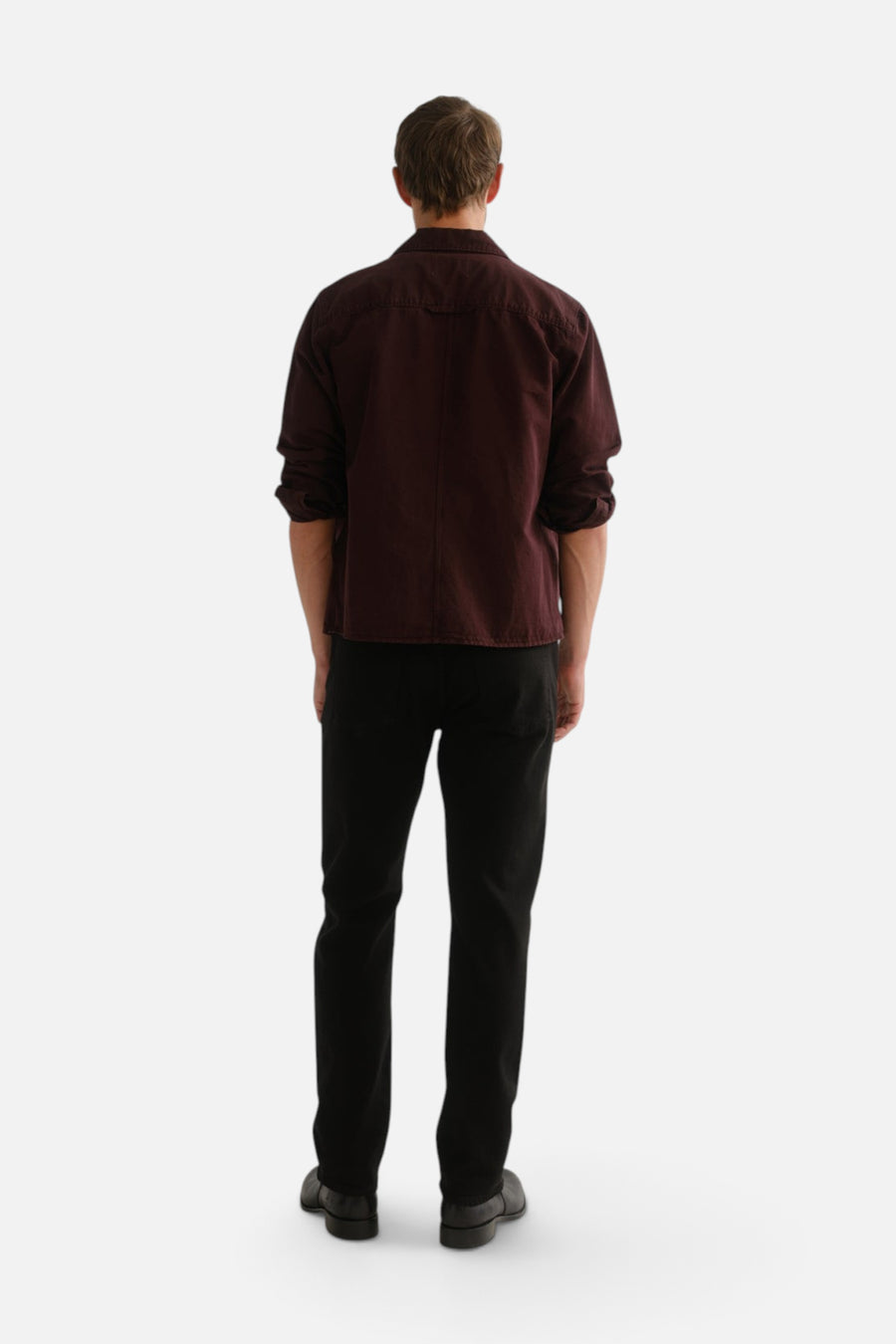 Citizens of Humanity Men's Elijah Straight Cashmere Denim in Starless – back view