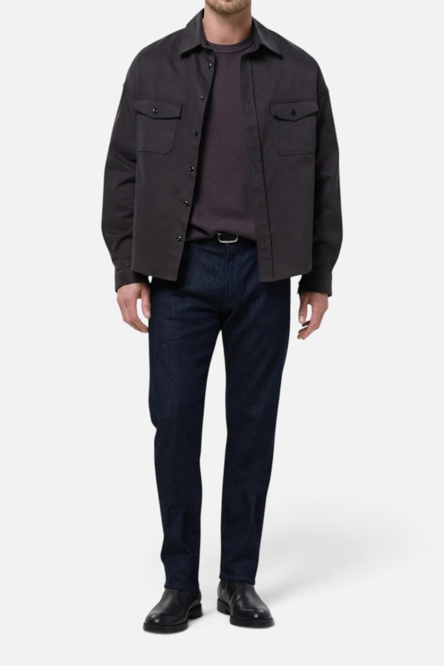 Citizens of Humanity Men's Elijah Straight Tropical Denim Jean in Rinse – back view