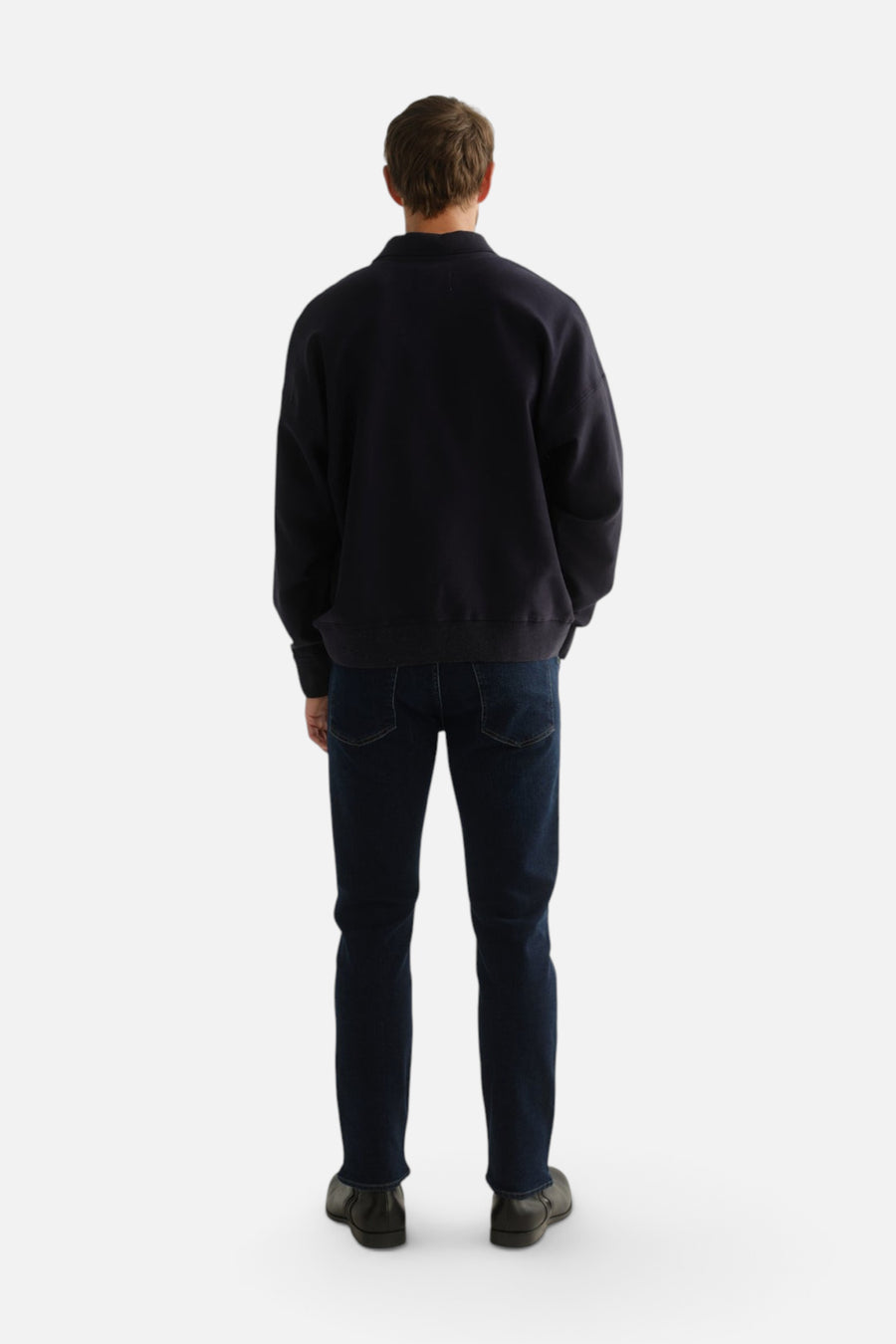 Citizens of Humanity Men's Gage Slim Straight Cashmere Denim in Dark Tint – back view