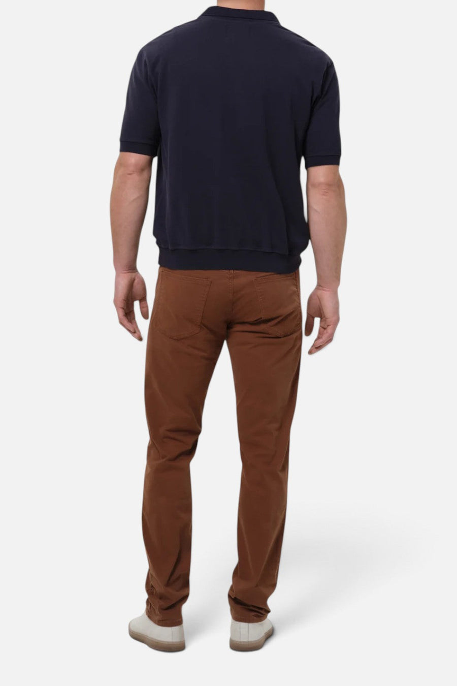 Citizens of Humanity Men's Gage Slim Straight Cashmere Touch Sateen Jean in Cognac – flat lay