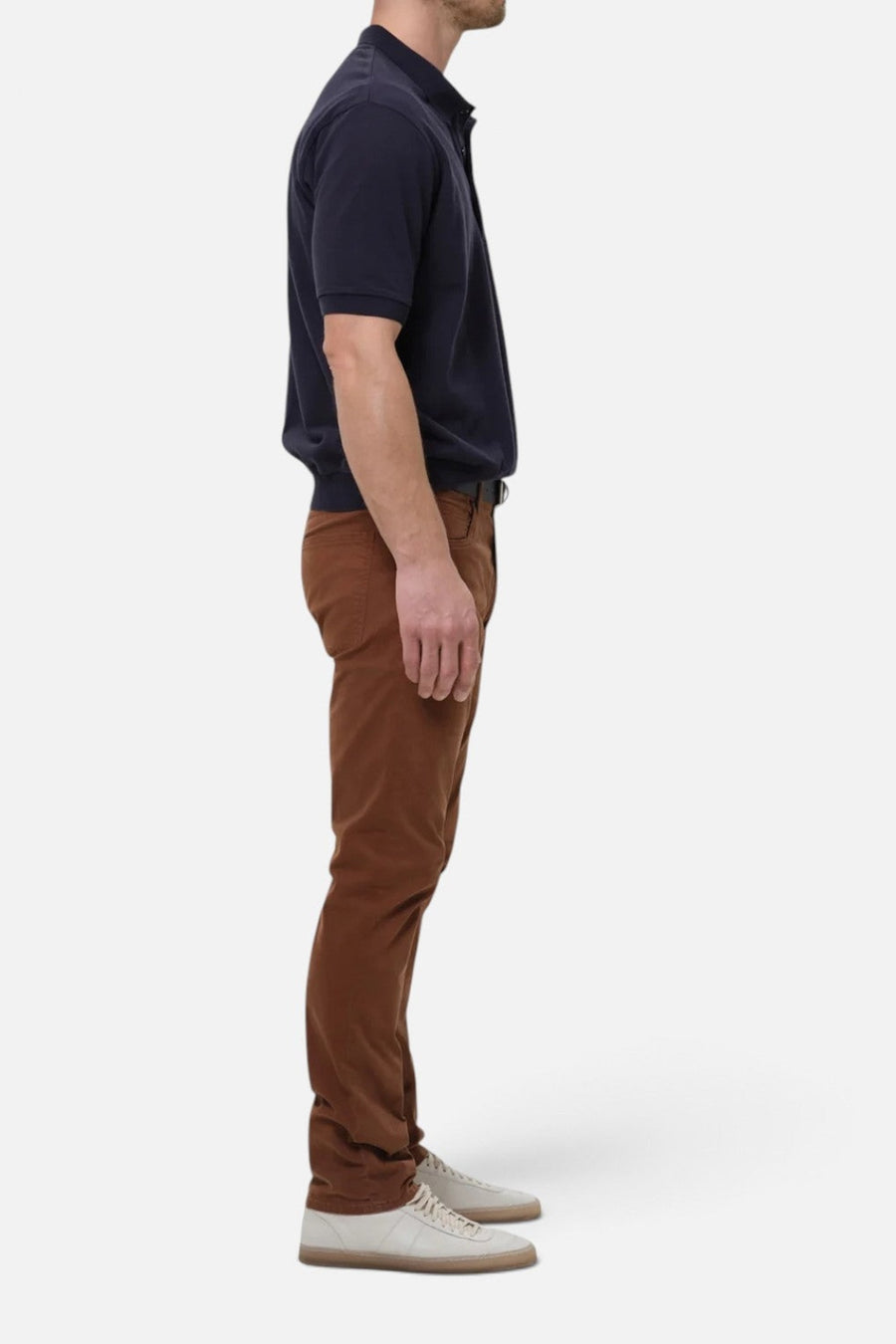 Citizens of Humanity Men's Gage Slim Straight Cashmere Touch Sateen Jean in Cognac – side view