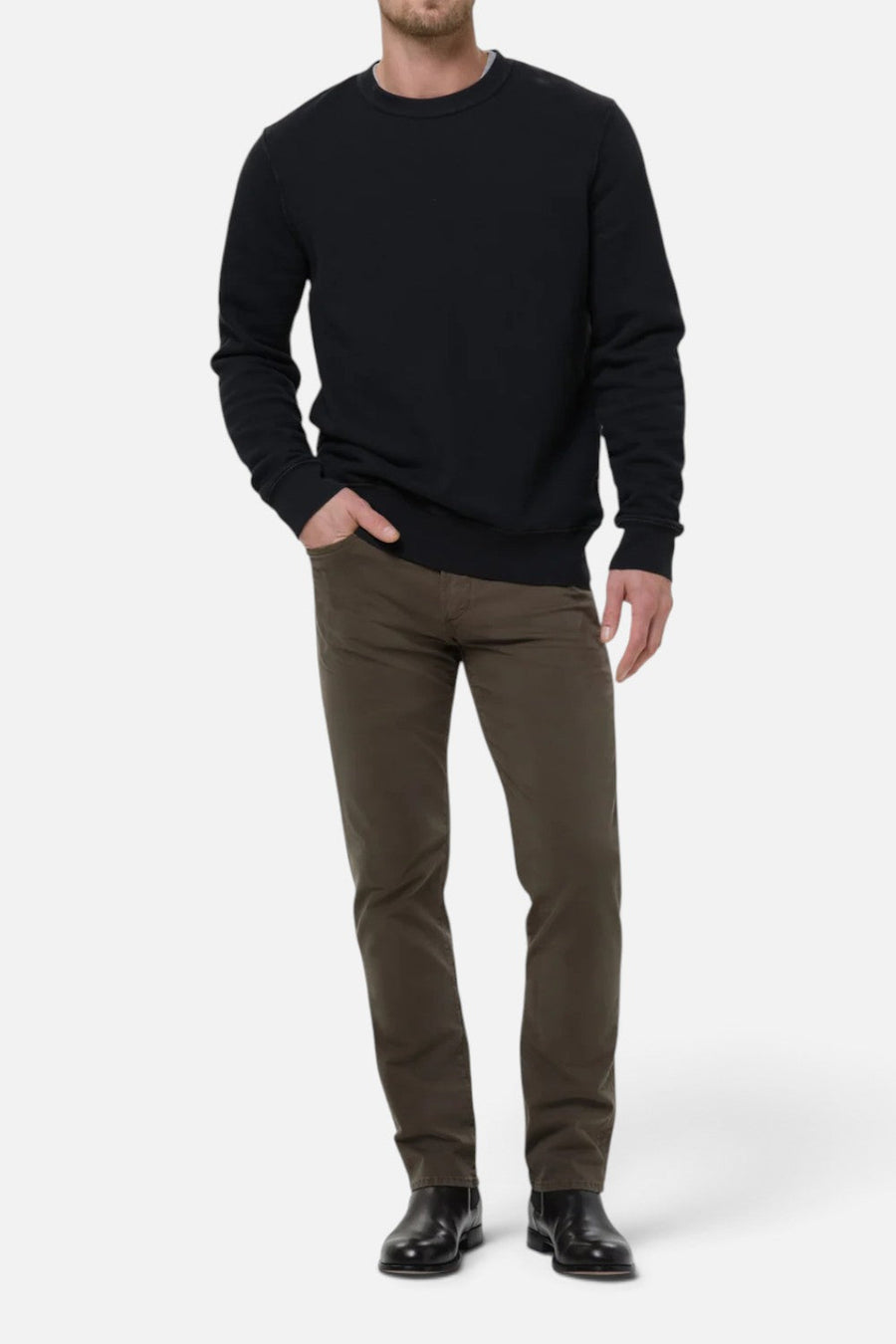 Citizens of Humanity Men's Gage Slim Straight Cashmere Touch Sateen Jean in Dogwood – back view