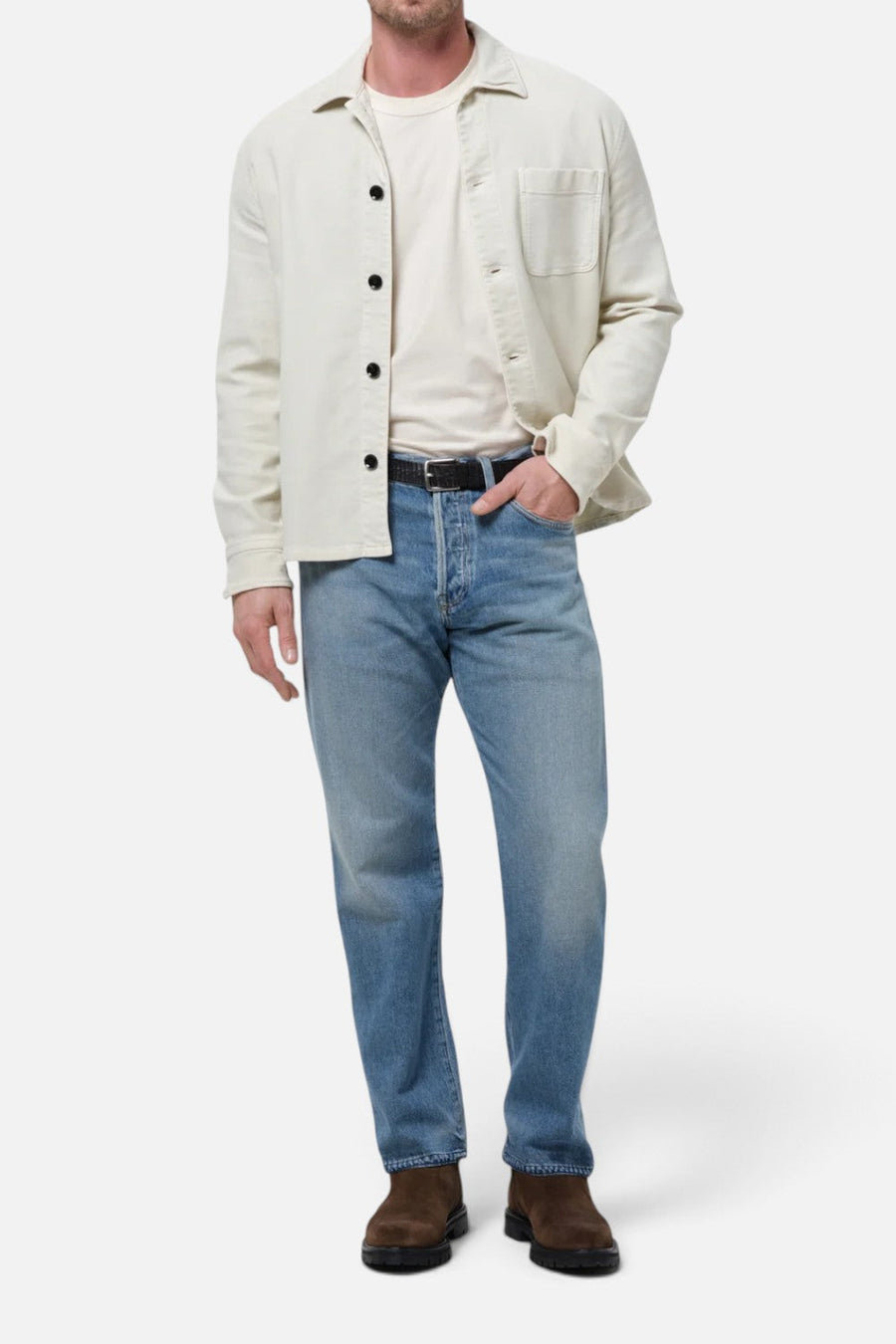 Citizens of Humanity Men's Luca Bucket Dye Shirt in Spectral – alternate