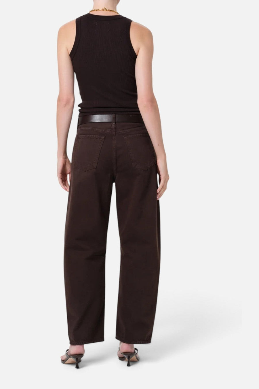 Citizens of Humanity Miro Barrel Relaxed Jean in Carob – side view