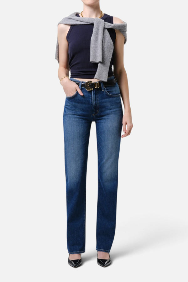 Citizens of Humanity Palma Straight Long Clean Hem Jean in Kitten