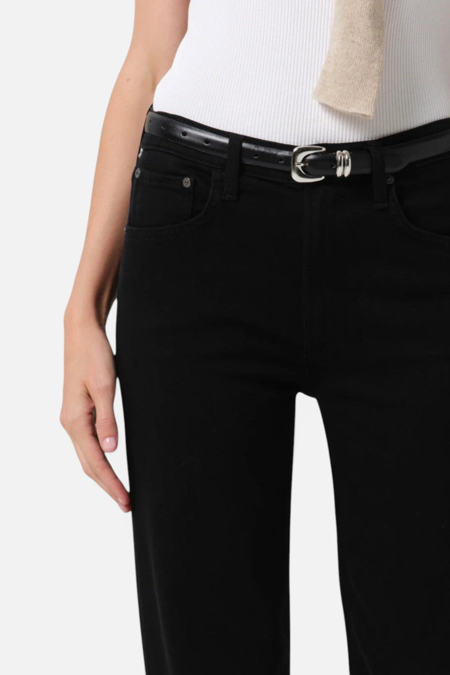 Citizens of Humanity Palma Straight Long Jean in Starless – flat lay