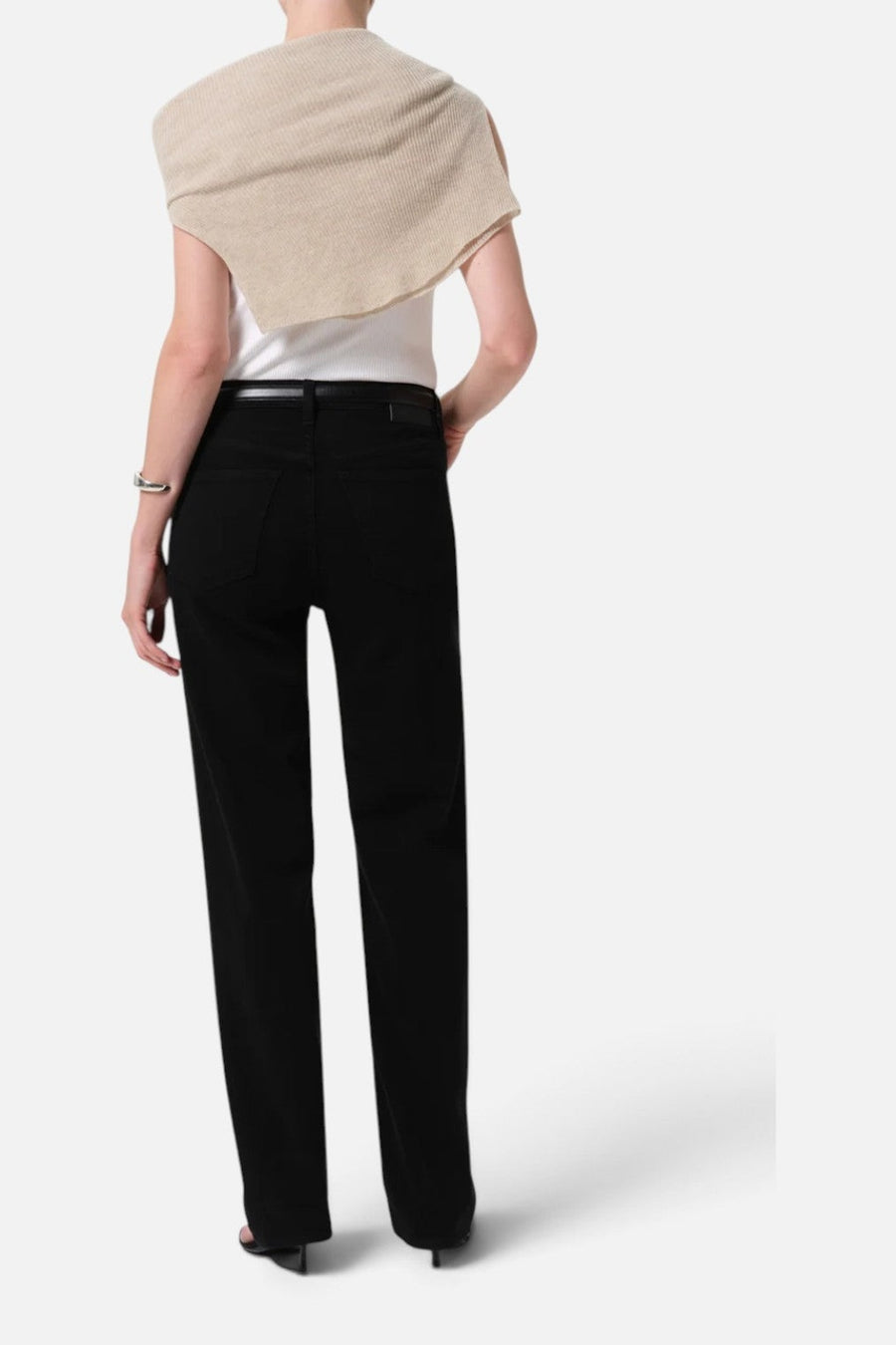 Citizens of Humanity Palma Straight Long Jean in Starless – on model
