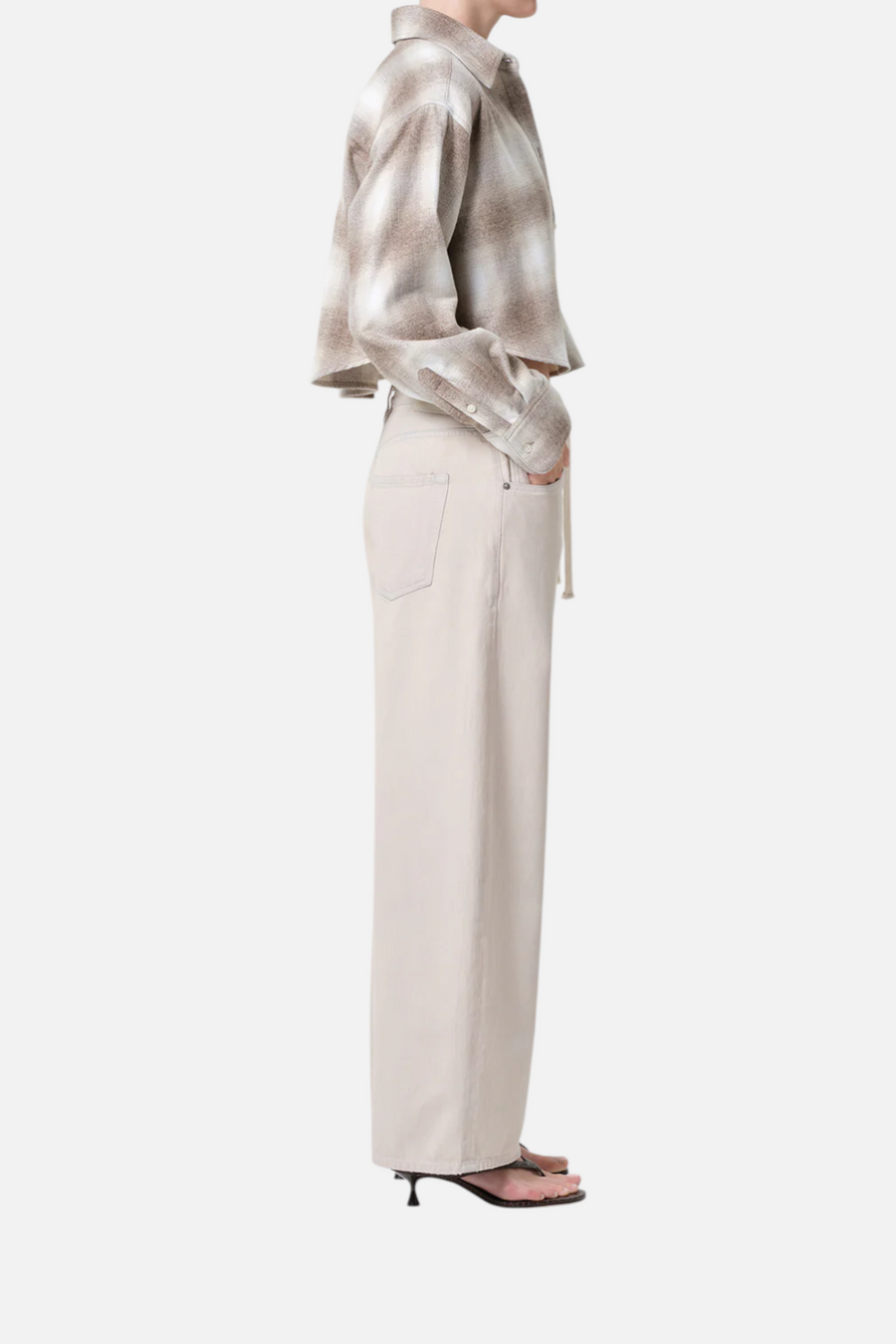 Citizens of Humanity Women's Brynn Drawstring Trouser in Peyote – side view
