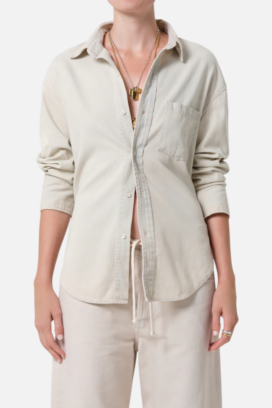 Citizens of Humanity Women's Carter Shirt in Peyote – back view