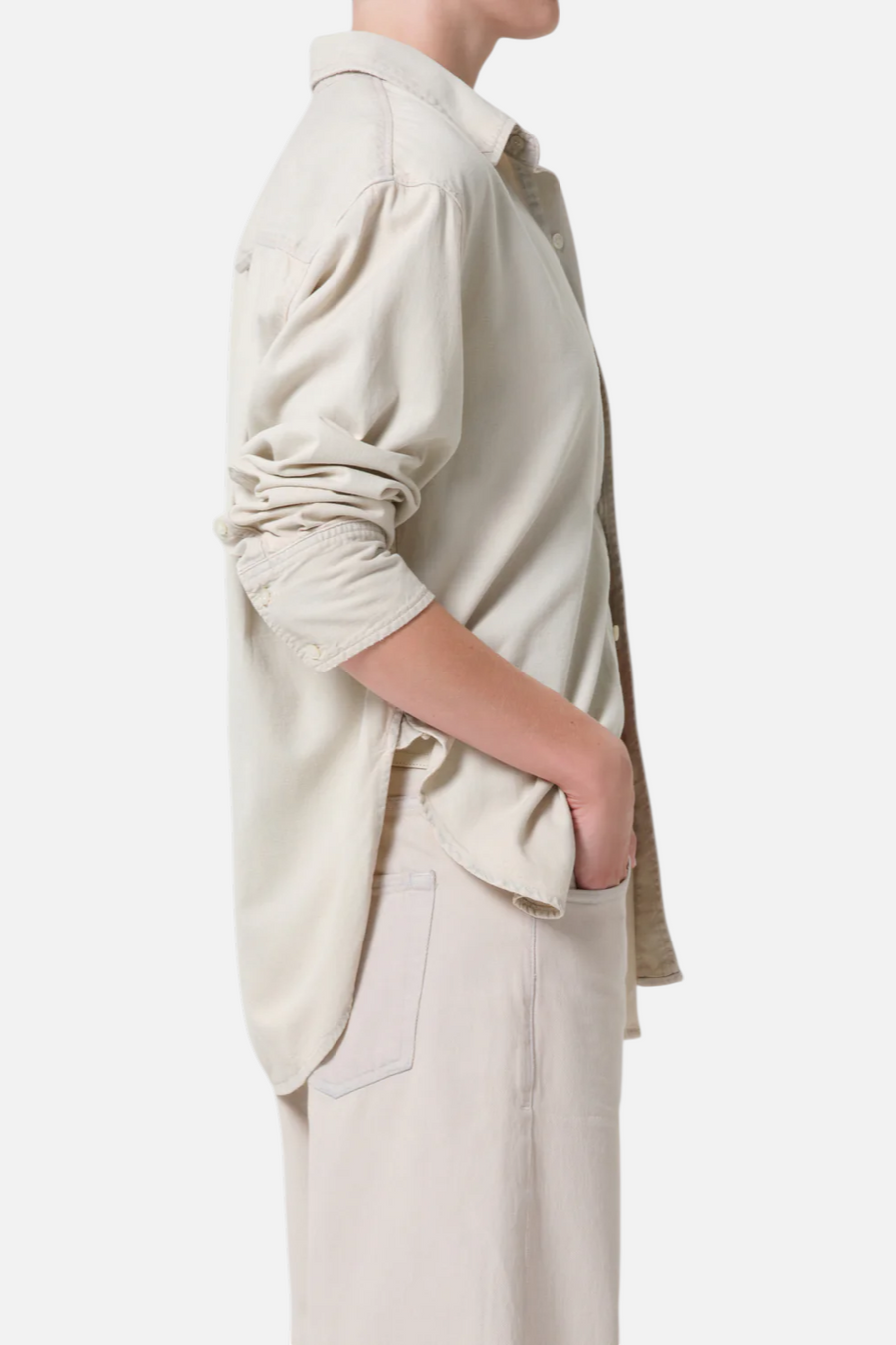 Citizens of Humanity Women's Carter Shirt in Peyote – side view
