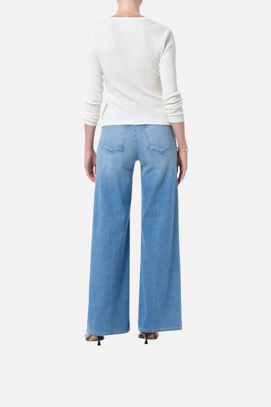 Citizens of Humanity Women's Lyra Long Wide Leg Jean in Canopy – side view