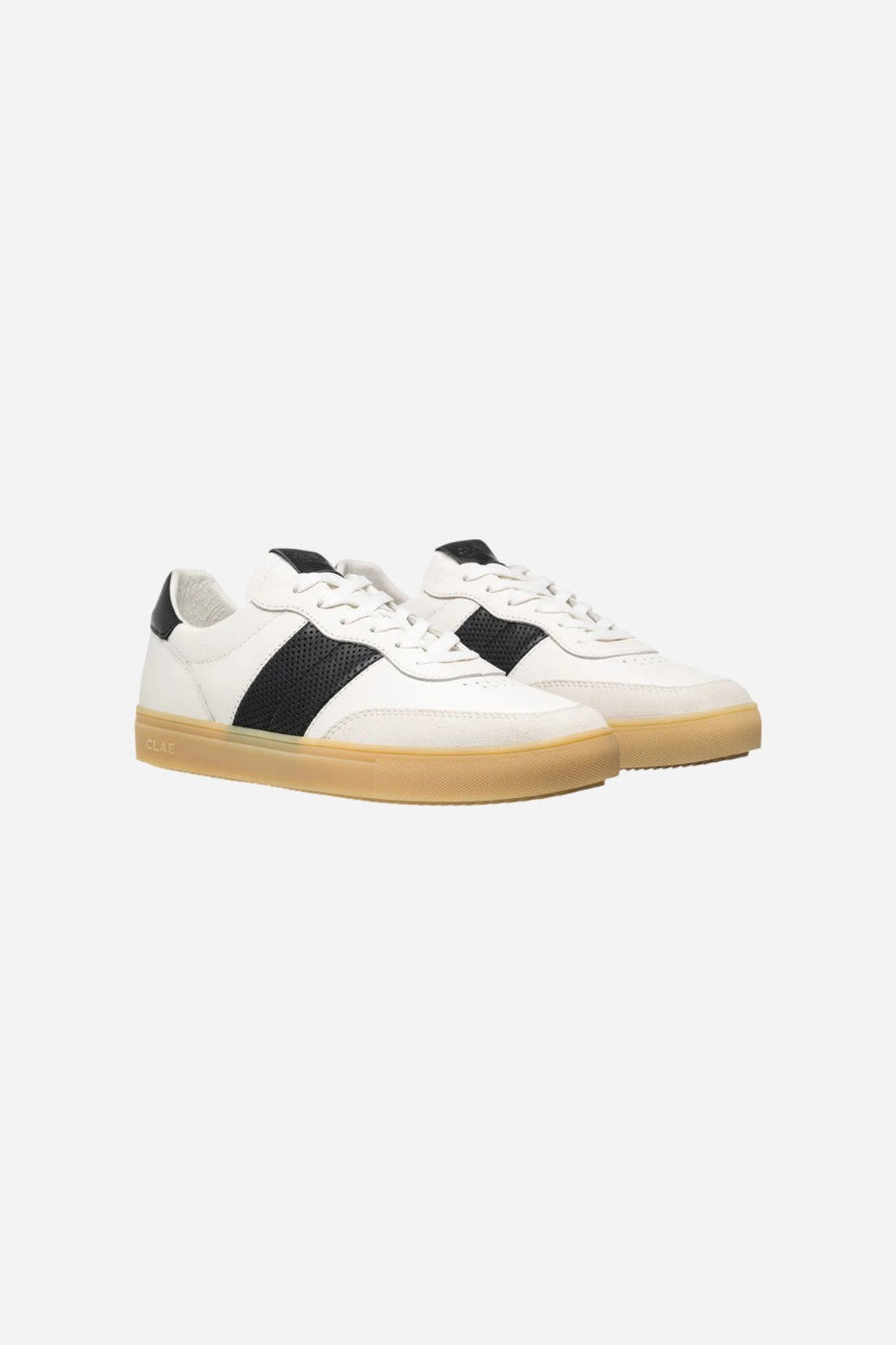 Clae Men's Davis in White Black Light Natural Gum – side view