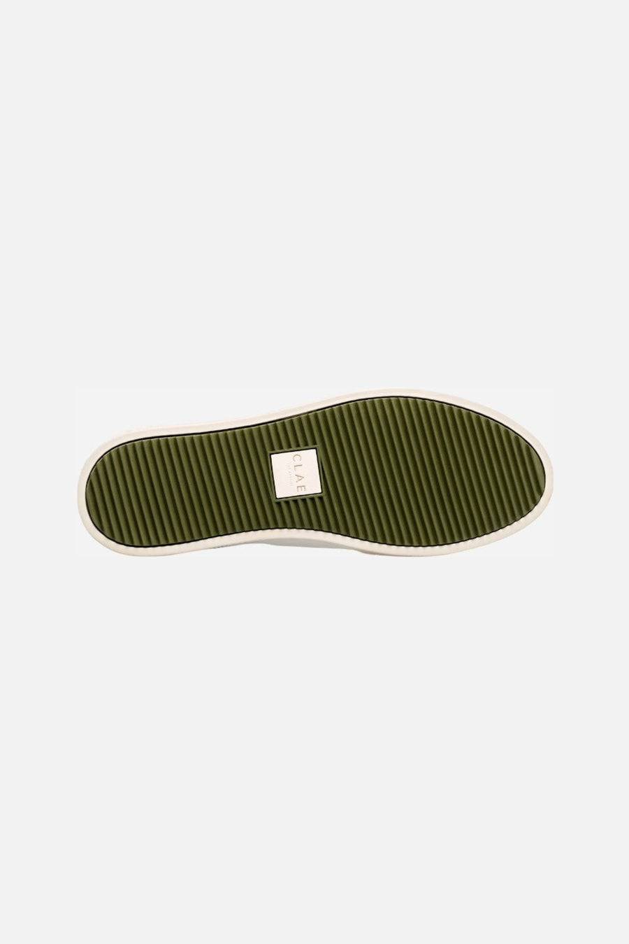 Clae Men's Deane Sneakers in Off White Vanilla Olive – side view