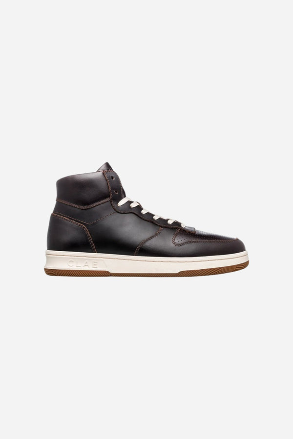 CLAE Men's Malone Mid In Walrus Brown Leather