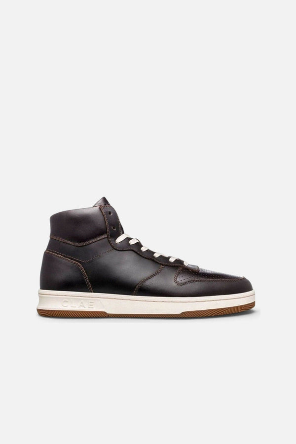 CLAE Men's Malone Mid In Walrus Brown Leather