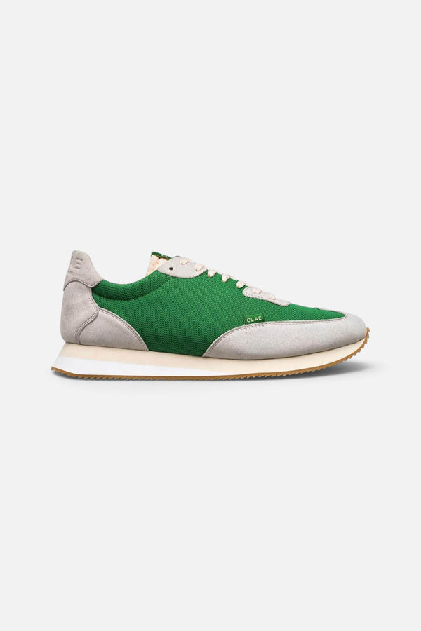 CLAE Men's Runyon Sneaker In Microgrey Olive Recycled Mesh