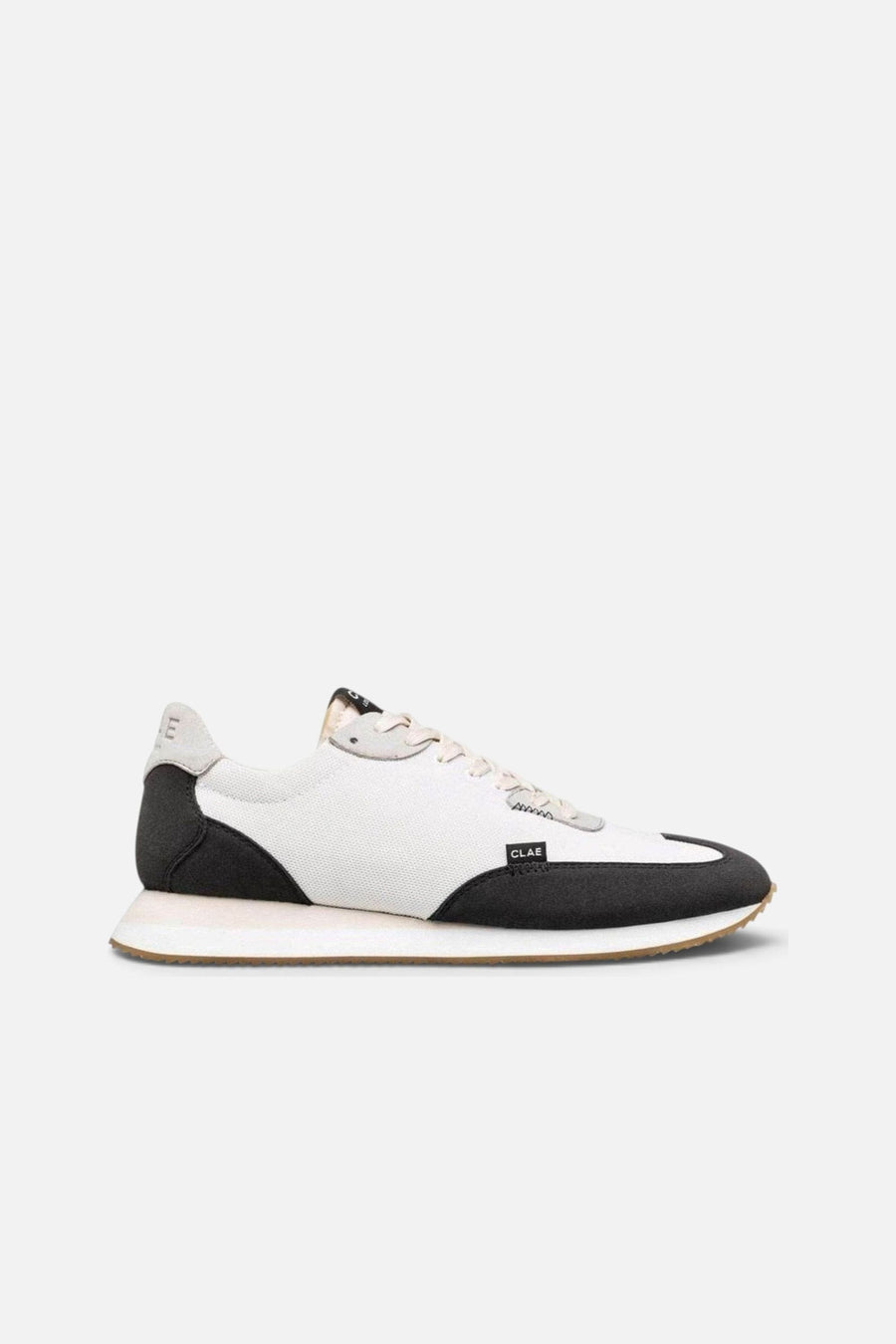 CLAE Men's Runyon Sneaker In White Black – side view