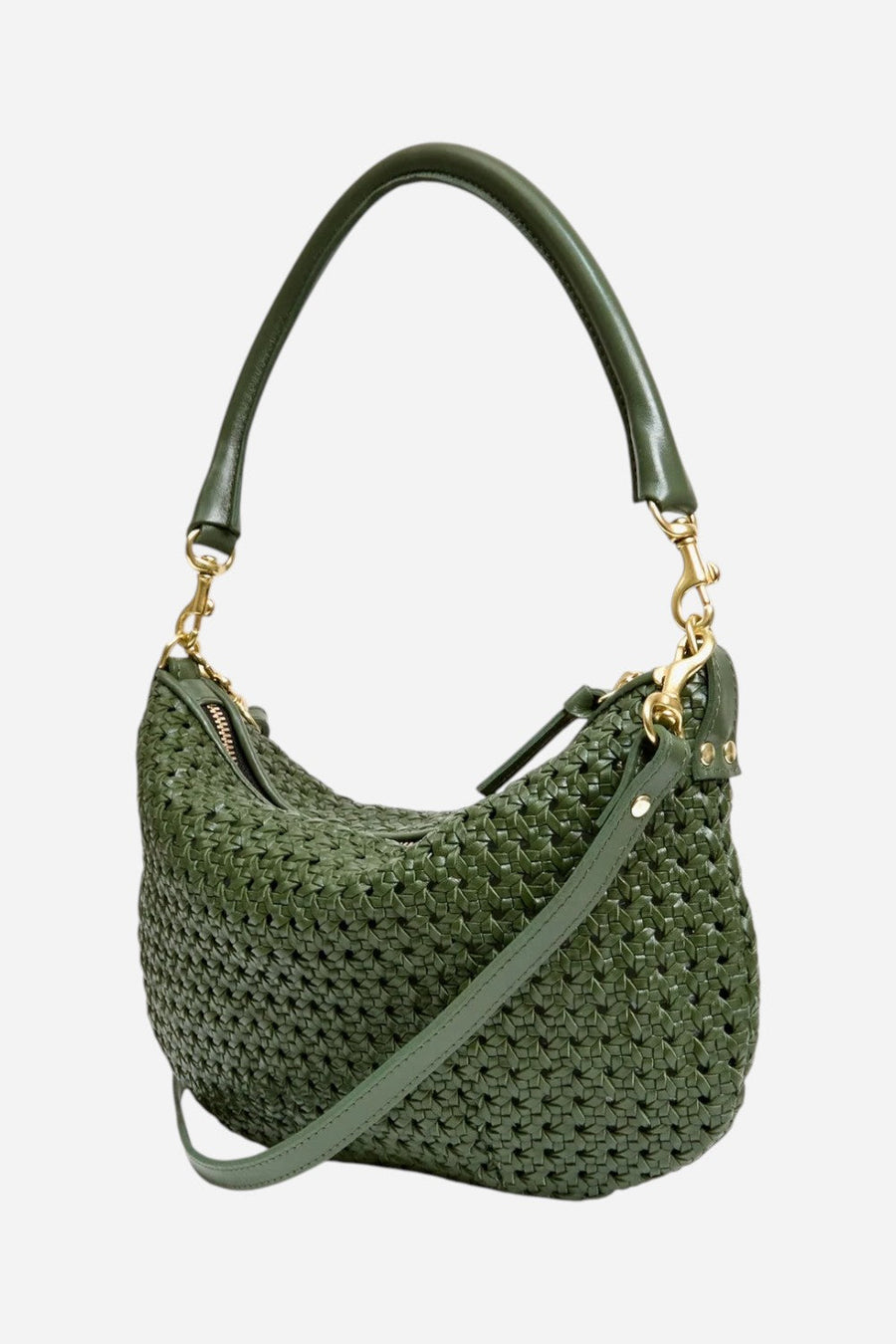 Clare V. Petit Moyen in Army Rattan – side view
