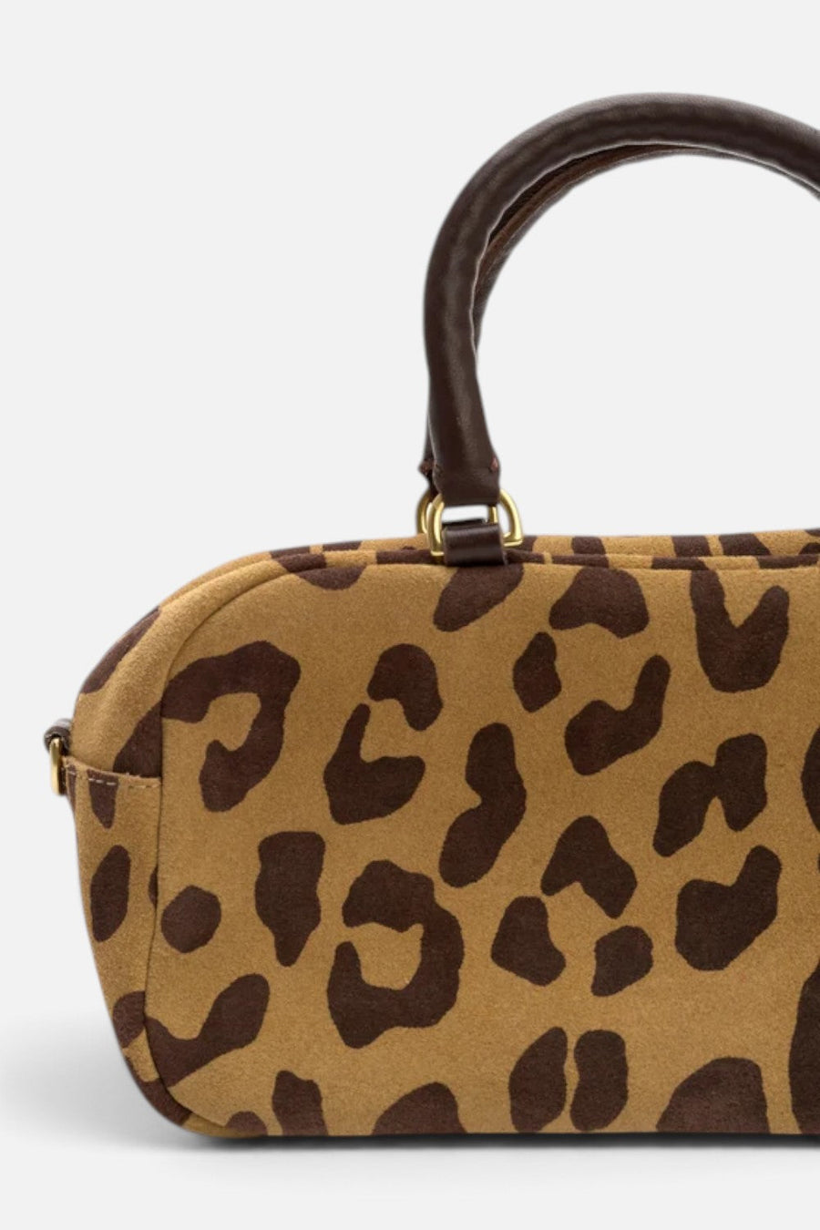 Clare V Petite Claudine Handbag in Pablo Cat Suede – side view