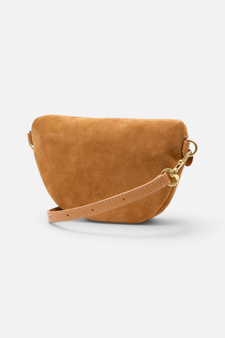 Clare V Petite Fanny in Caramel Suede – back view