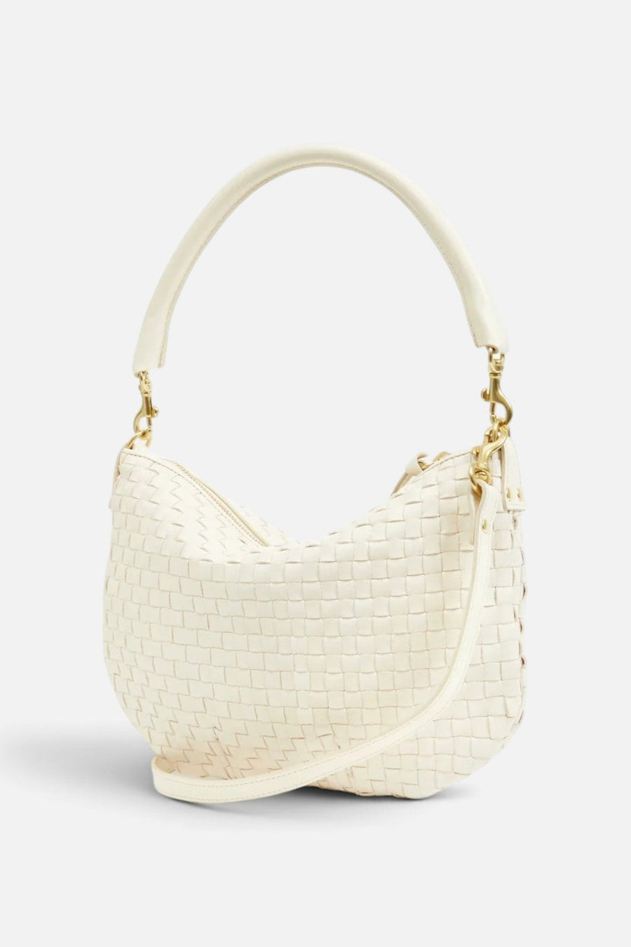 Clare V Petite Moyen Messenger Bag in Cream – alternate