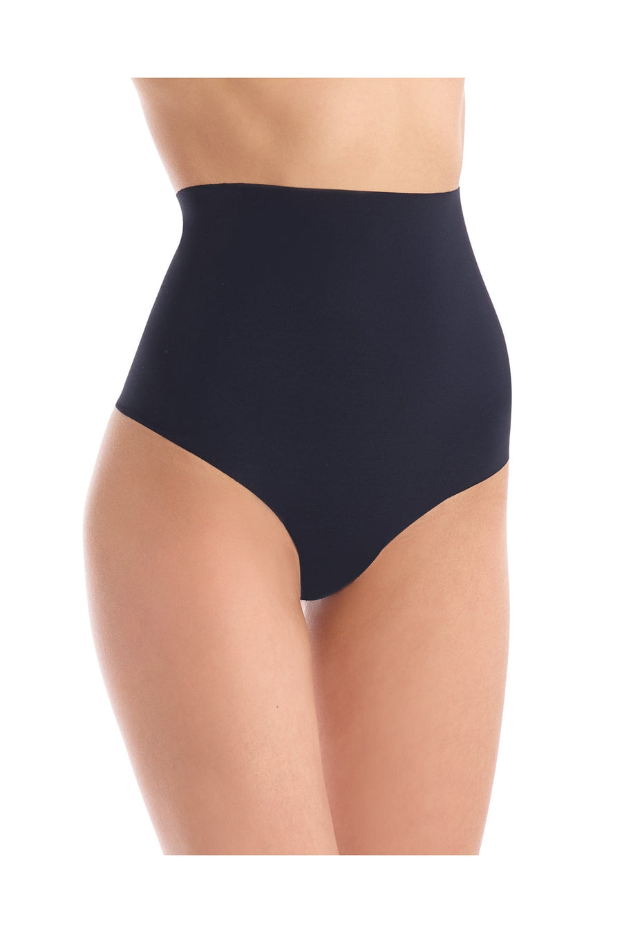 Classic Control Thong in Black – front view