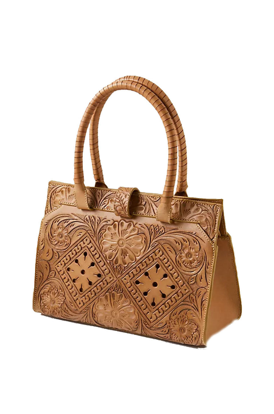 Cleobella Arya Medium Handbag in Brown – back view
